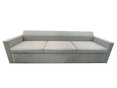 Herman Miller Bevel 3 Seat Sofa (Heathered Grey) - Image 1