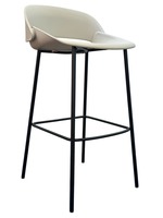 ETC Irma Bar Stool a Brand of Kimball International (White/Black)