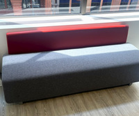 Allsteel MindShare 2 Seat Bench (Red/Dark Grey)
