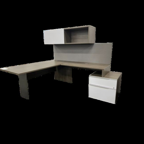 Groupe Lacasse Right Handed L Shaped Private Office - 72"W - Image 1