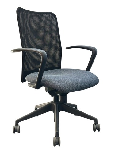 Highmark Modela Mid-Back Task Chair (Black/Blue) - Image 1