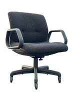 Vintage Steelcase 454 Conference Chair (Grey/Grey)