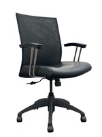 Stylex Insight Conference Chair (Black Mesh/Black)