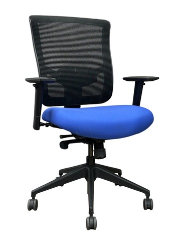 Highmark Mesh Task Chair with Lumbar Support (Blue/Black) - Image 1