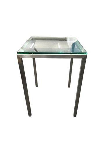 Glass Squared End Table - 18" x 18" - Image 1