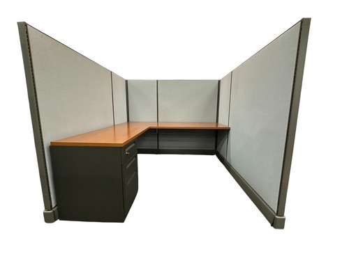 Herman Miller AO2 Cubicle (6'D x 6'W x 62"H) - Image 1