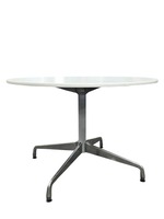 Herman Miller 42" Round Eames Table (White/Chrome)