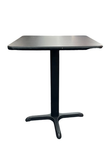 Black Squared Cafe Table - 24" x 24" - Image 1