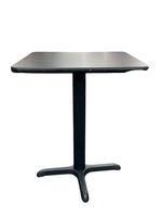 Black Squared Cafe Table - 24" x 24"