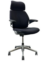 Humanscale Freedom Task Chair with Headrest (Black/Chrome)
