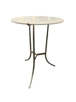 Cedric Hartman Mid Century Metal and Stone Side End Table