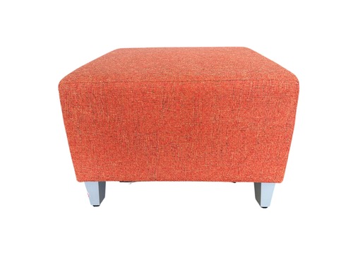Kimball Fringe 1 Seat Bench (Orange/Silver) - Image 1