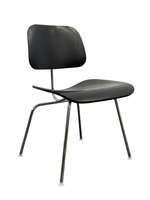 Herman Miller Molded Plywood DCM Chair (Black Ash/Chrome)