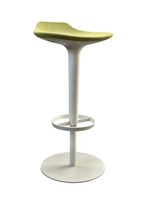 Arper Babar Upholstered Bar Stool by Simon Pengelly (Green/White)