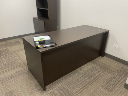 OFS Single Pedestal Laminate Straight Desk - Left-handed - Image 1
