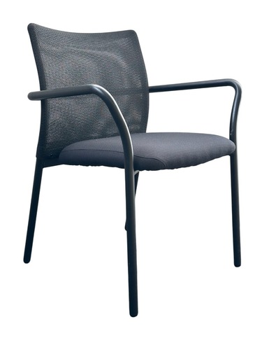 Steelcase Jersey Multi-Use Stack Chair (Black/Black) - Image 1