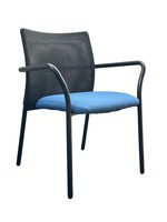 Steelcase Jersey Multi-Use Stack Chair (Black/Blue)