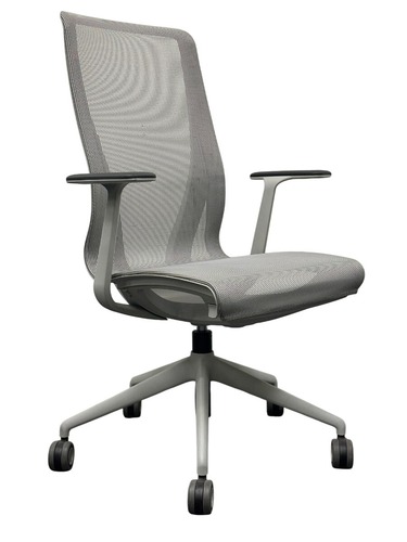 D-Chair Task Office Chair by Narbutas (Grey/Grey) - Image 1