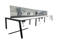 Teknion Interpret Benching Station (White/Black)