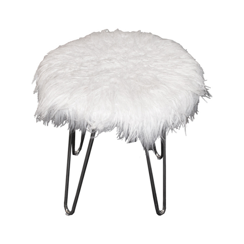 Fluffy Ottoman - Image 1