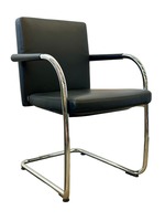 Vitra Visasoft Visitor Chair by Antonio Citterio (Black/Black)