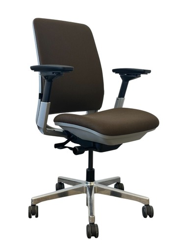 Steelcase Amia Task Chair (Brown/Chrome) - Image 1