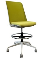 Global Prefer Armless Height Adjustable Stool (Green/White)