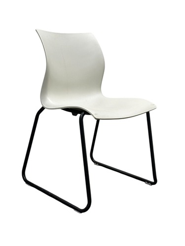 Teknion Nami Stack Chair (White/Black) - Image 1