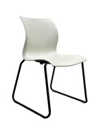 Teknion Nami Stack Chair (White/Black)