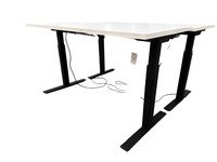 Knoll Height Adjustable Desk (White/Black)