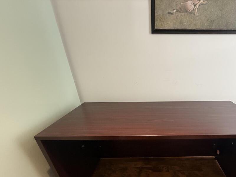 The HON Company 60" x 24" Traditional Mahogany Laminate Credenza Shell - Thumbnail 5