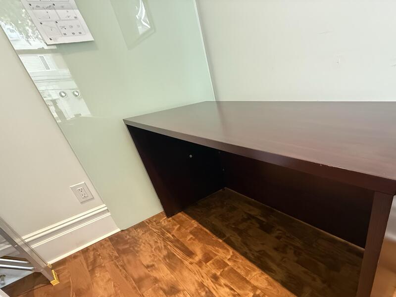 The HON Company 60" x 24" Traditional Mahogany Laminate Credenza Shell - Thumbnail 6