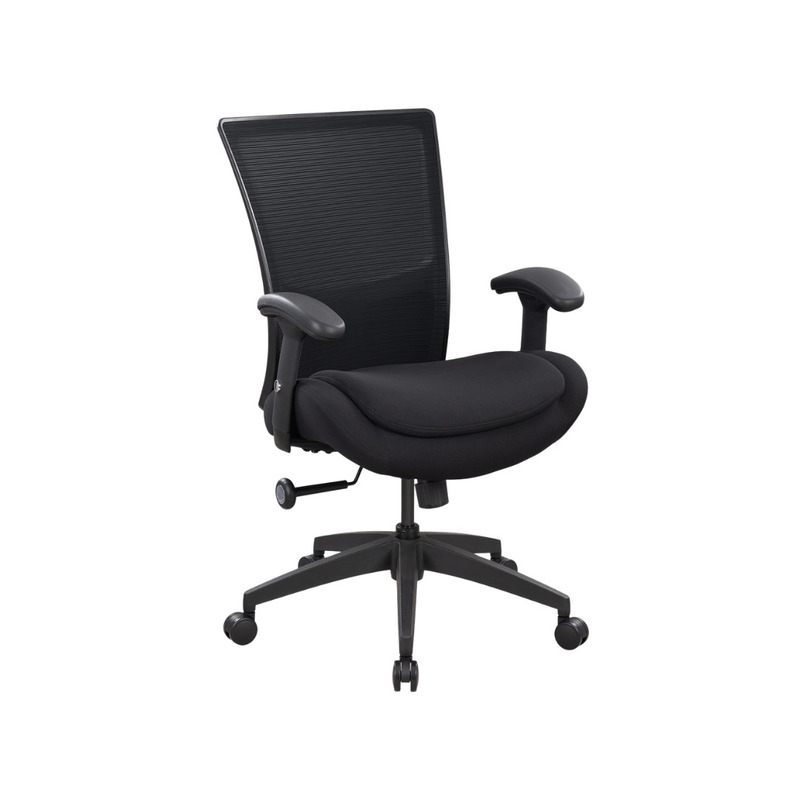 Seabrook Plus Sized Mesh Back Task Chair with Plush Seat - Thumbnail 2