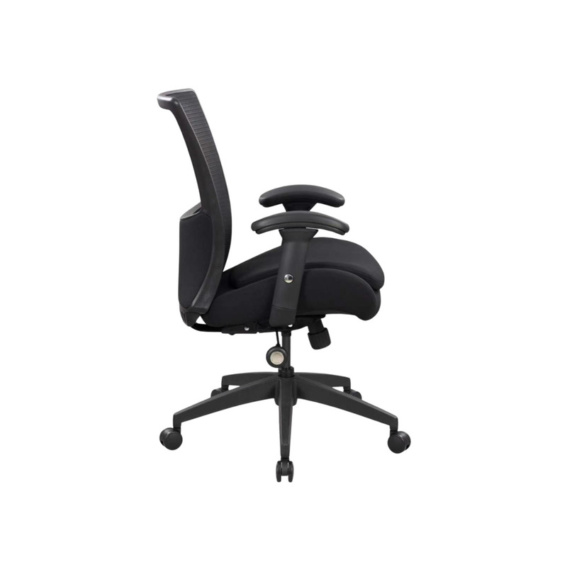 Seabrook Plus Sized Mesh Back Task Chair with Plush Seat - Thumbnail 3