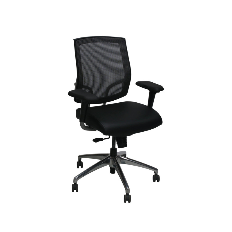 Focus Used Graphite Mesh Back Task Chair w Aluminum Base - Image 1