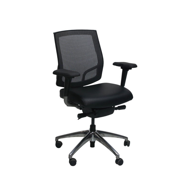 Focus Used Graphite Mesh Back Task Chair w Aluminum Base - Image 1