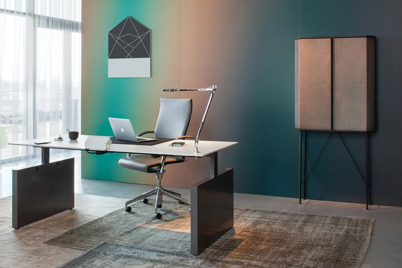 Ahrend Balance duo/bench desk, Monotop top, Acacia, 140 × 75 × 170 cm (grade C) - Image 1