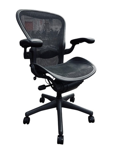 Herman Miller Aeron 'A' Work Chair (Carbon) 3 Tab - Image 1