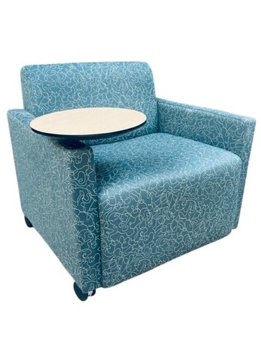 Steelcase Coupe Mobile Lounge Chair (Blue Pattern) - Image 1