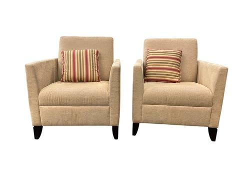 Pair of David Edward Peach Lounge Chair - Image 1