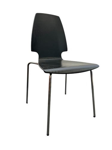IKEA Vilmar Dining Chairs (Black/Chrome) - Image 1