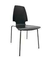 IKEA Vilmar Dining Chairs (Black/Chrome)