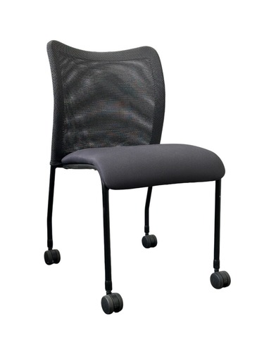 Allseating Inertia Guest Chair with Casters (Dark grey/Black) - Image 1