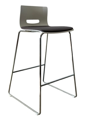 Allermuir Casper Low Back Stool (Nutmeg Gravity/Chrome) - Image 1