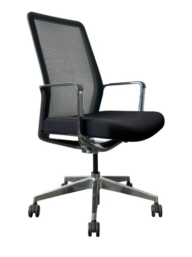 9to5 Seating Mila Conference Chair (Graphite/Chrome) - Image 1
