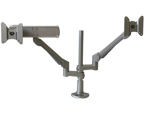 Dual Clamp on Monitor Arm with Sliding Mount - Image 1