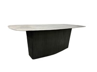 CB2 Origin Cast Metal Dining Table 84"