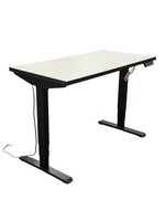Friant Height Adjustable Desk (White/Black)