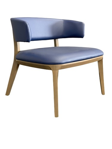 JSI Jude Lounge Chair (Spradling Whisper Neo Plus Indigo/Beech) - Image 1