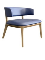 JSI Jude Lounge Chair (Spradling Whisper Neo Plus Indigo/Beech)